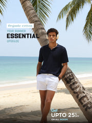 White Organic Cotton Short Boxer for Mens - Pack of 1