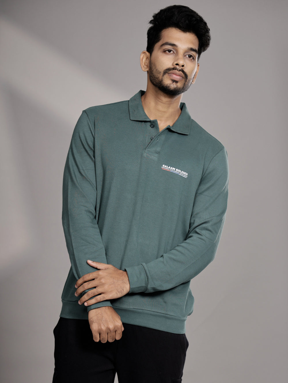 Salaam Soldier Mens Polo-Full Sleeve