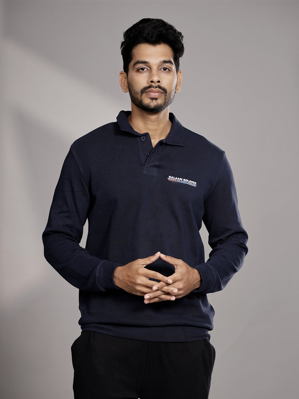 Salaam Soldier Mens Polo-Full Sleeve