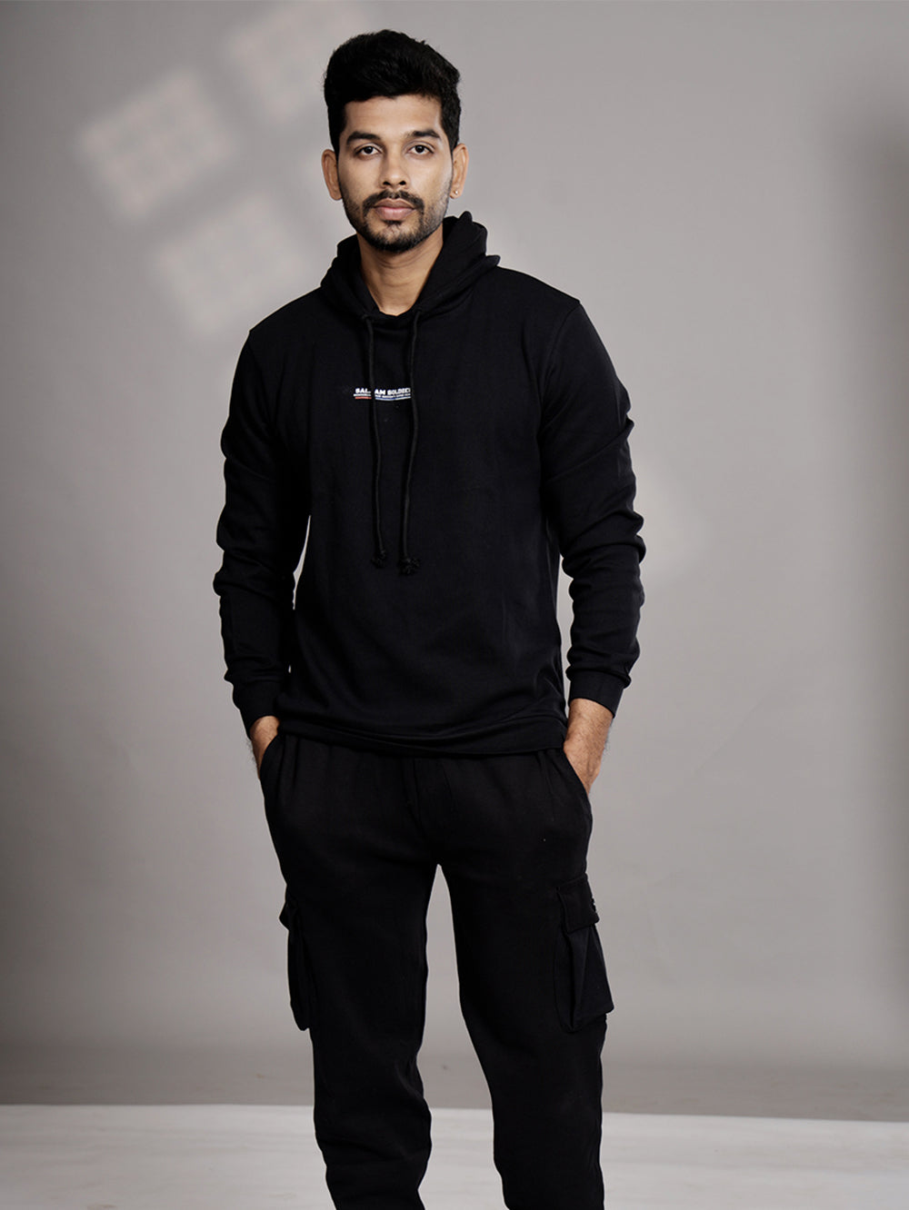 LuxeStretch Organic Cotton Joggers for Men - Black