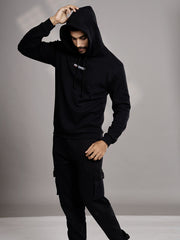 Salaam Soldier Organic Cotton Mens Hoodie - Black