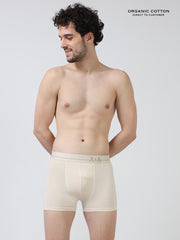 Mens Organic Cotton Ribbed Trunk – Long Length - No Chemical Processing