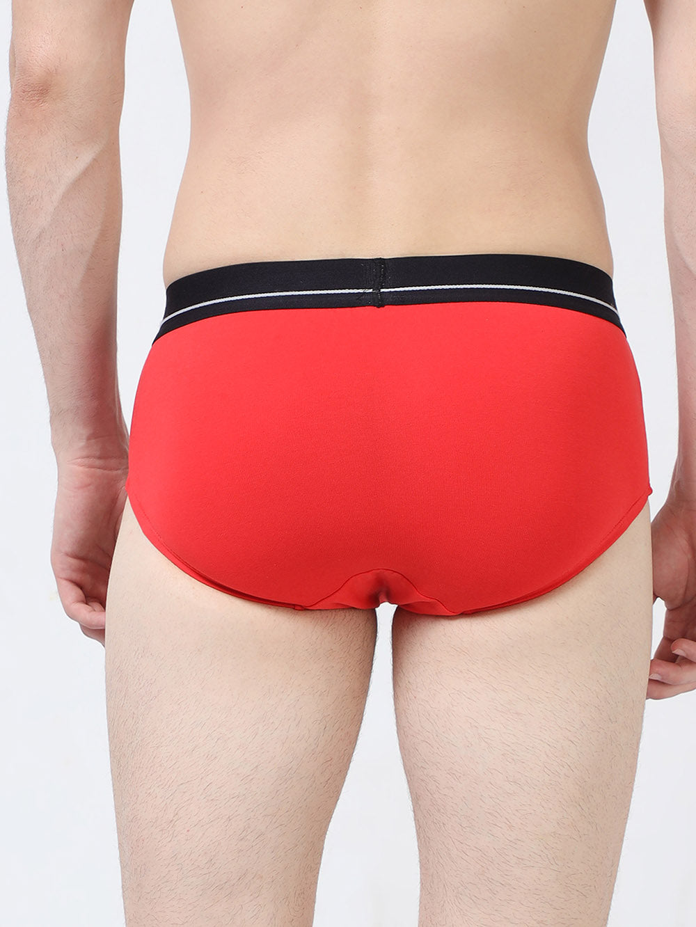 Vineyard Green Organic Cotton Super Stretch Brief with Outer Elastic Waistband. Pack of 2.