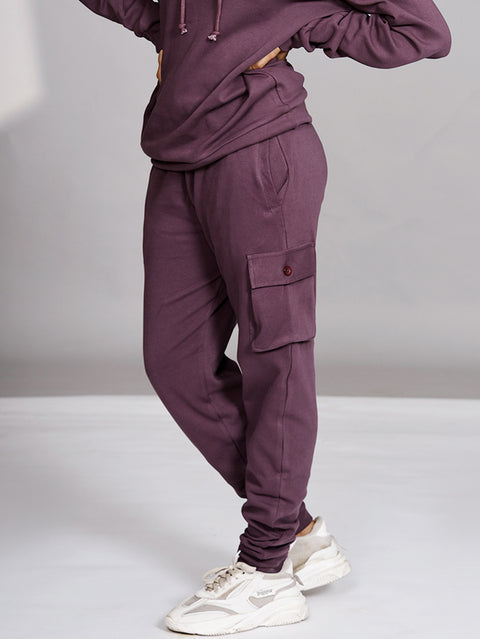 Organic Cotton Luxe Joggers - Wine