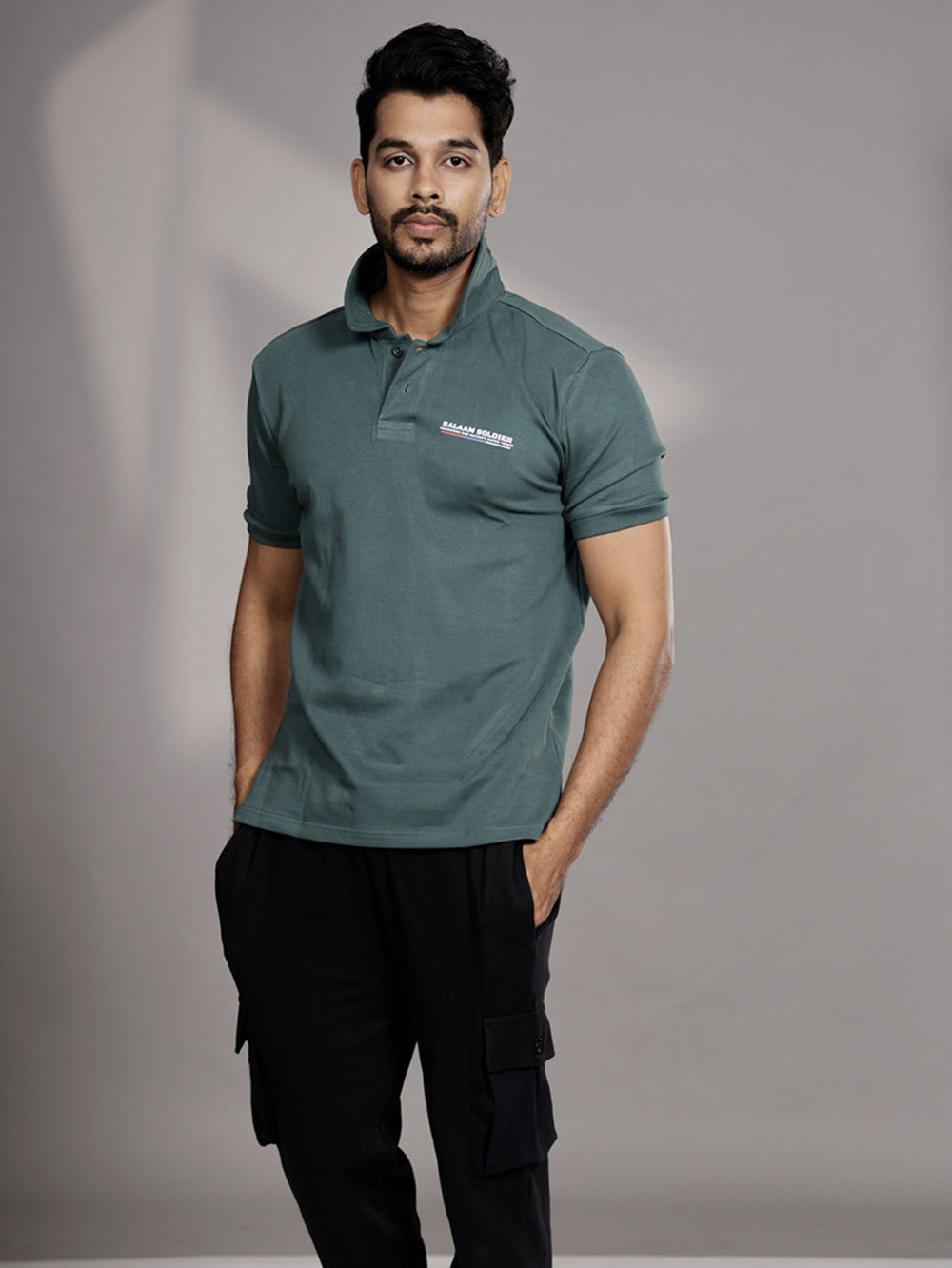 Salaam Soldier Mens Polo-Half Sleeve