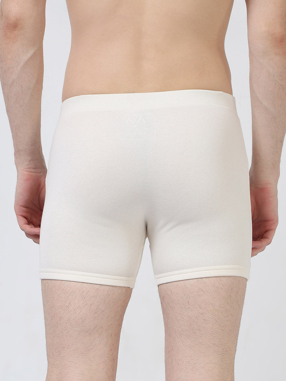 Mens Organic Cotton Stretch Rib Trunk – Covered Waistband - Regular Length - No Chemical Processing