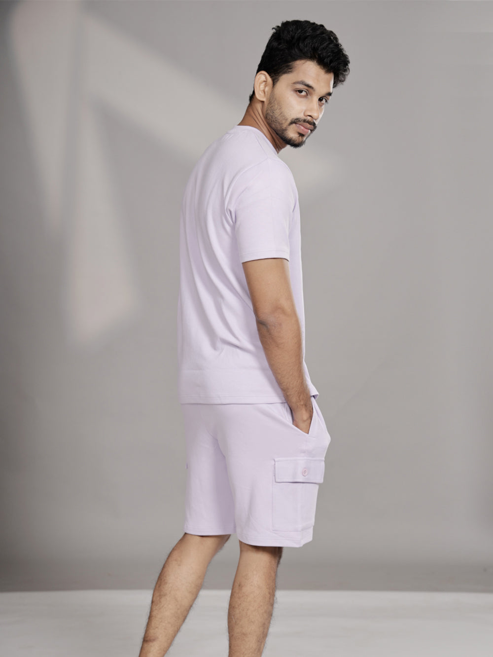 Organic Cotton Mens Shorts Orchid Petal