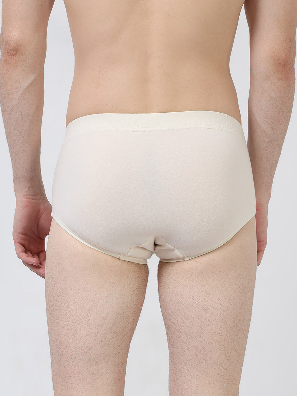 Mens Ultra-Soft Organic Cotton Stretch Brief - Fabric Covered - No Chemical Processing