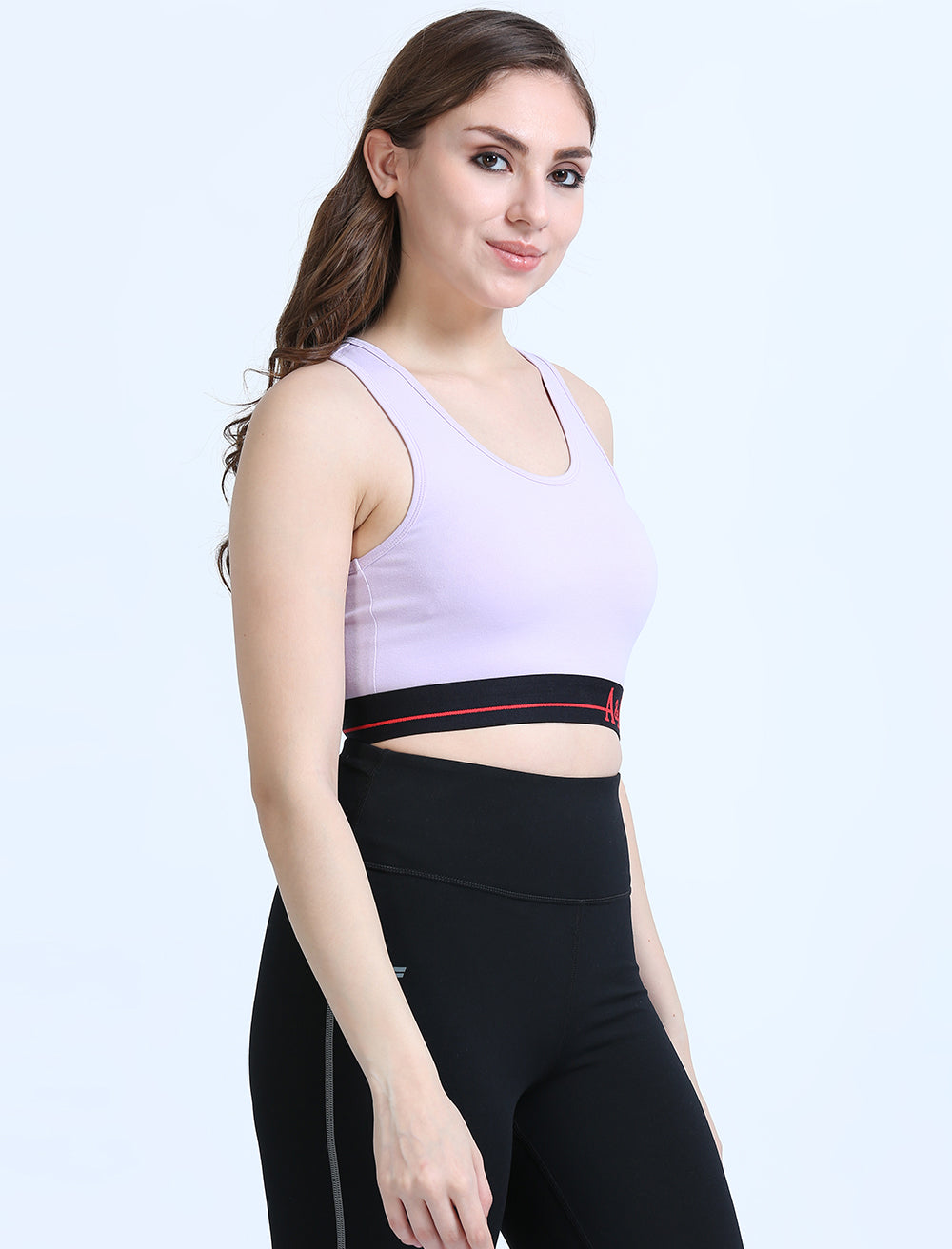 Orchid Petal Organic Cotton Women's Active Sports Bra.
