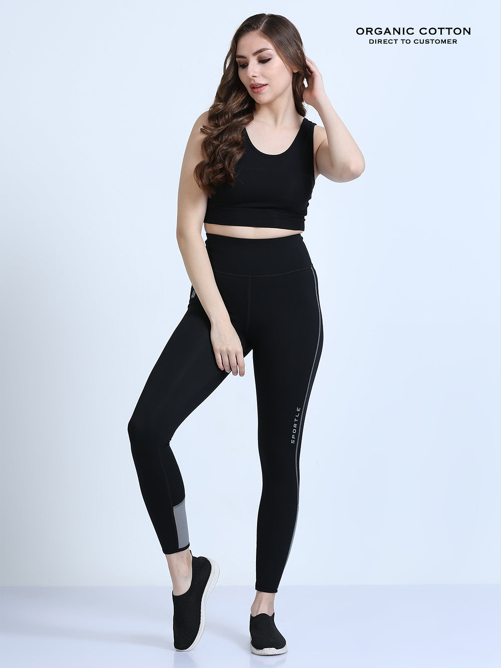 Black Organic Cotton Women's All-Day Comfort Bra