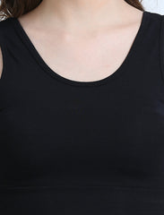 Black Organic Cotton Women's All-Day Comfort Bra