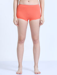 Flamingo Organic Cotton Boy Shorts for Women. Pack of 2.