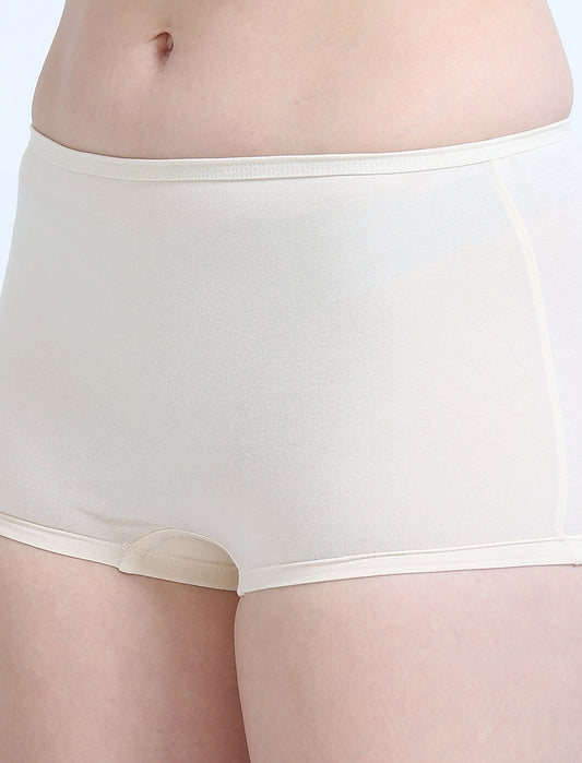 White swan Organic Cotton Boy Shorts for Women. Pack of 2.