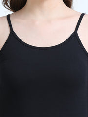 White swan Thin-Strap Organic Cotton Camisole for Women. Pack of 2.