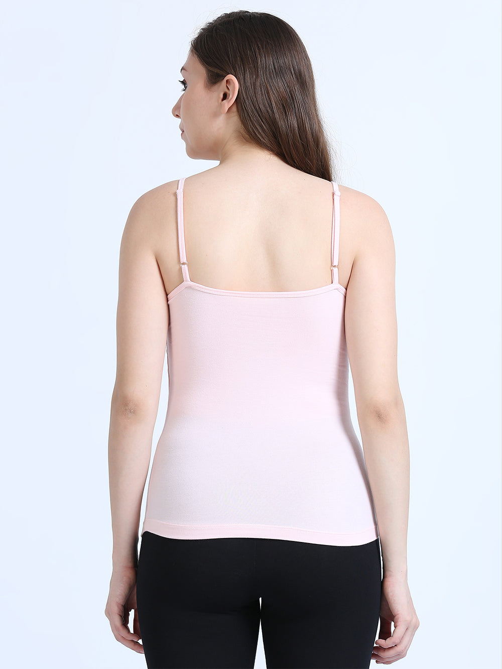 Dogwood Pink and Fandango Pink Thin-Strap Organic Cotton Camisole for Women - Pack of 2