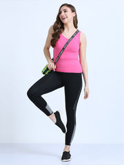 Dogwood Pink and Fandango Pink Wide-Strap Organic Cotton Camisole for Women-Pack of 2