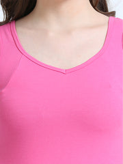 Dogwood Pink and Fandango Pink Wide-Strap Organic Cotton Camisole for Women-Pack of 2