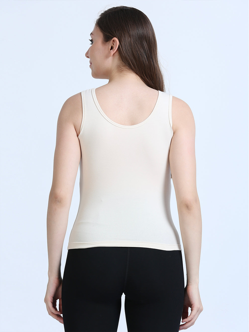 White Swan and White Swan Wide-Strap Organic Cotton Camisole for Women-Pack of 2