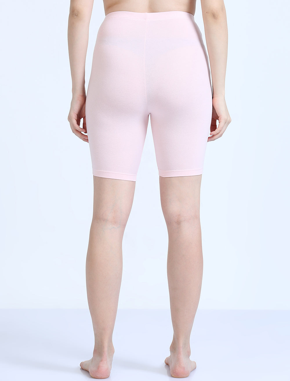 Dogwood Pink Premium Organic Cotton Cycling Shorts for Women. Pack of 2.