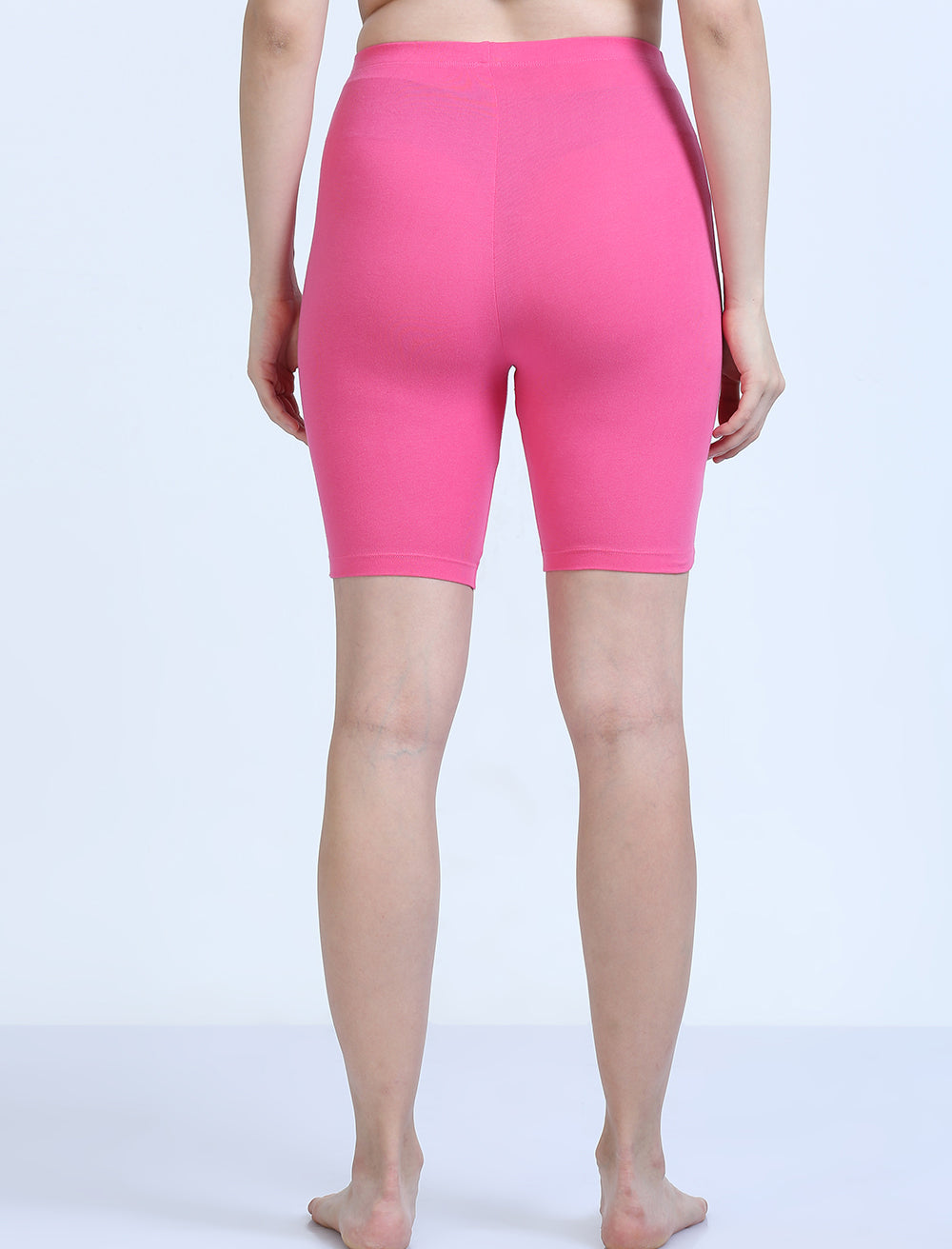 Fandango Pink Premium Organic Cotton Cycling Shorts for Women. Pack of 2.