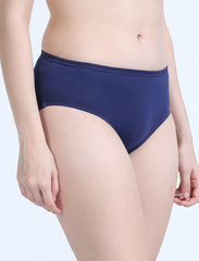 Medivel Blue Organic Cotton Hipster Panty for Women. Pack of 2.