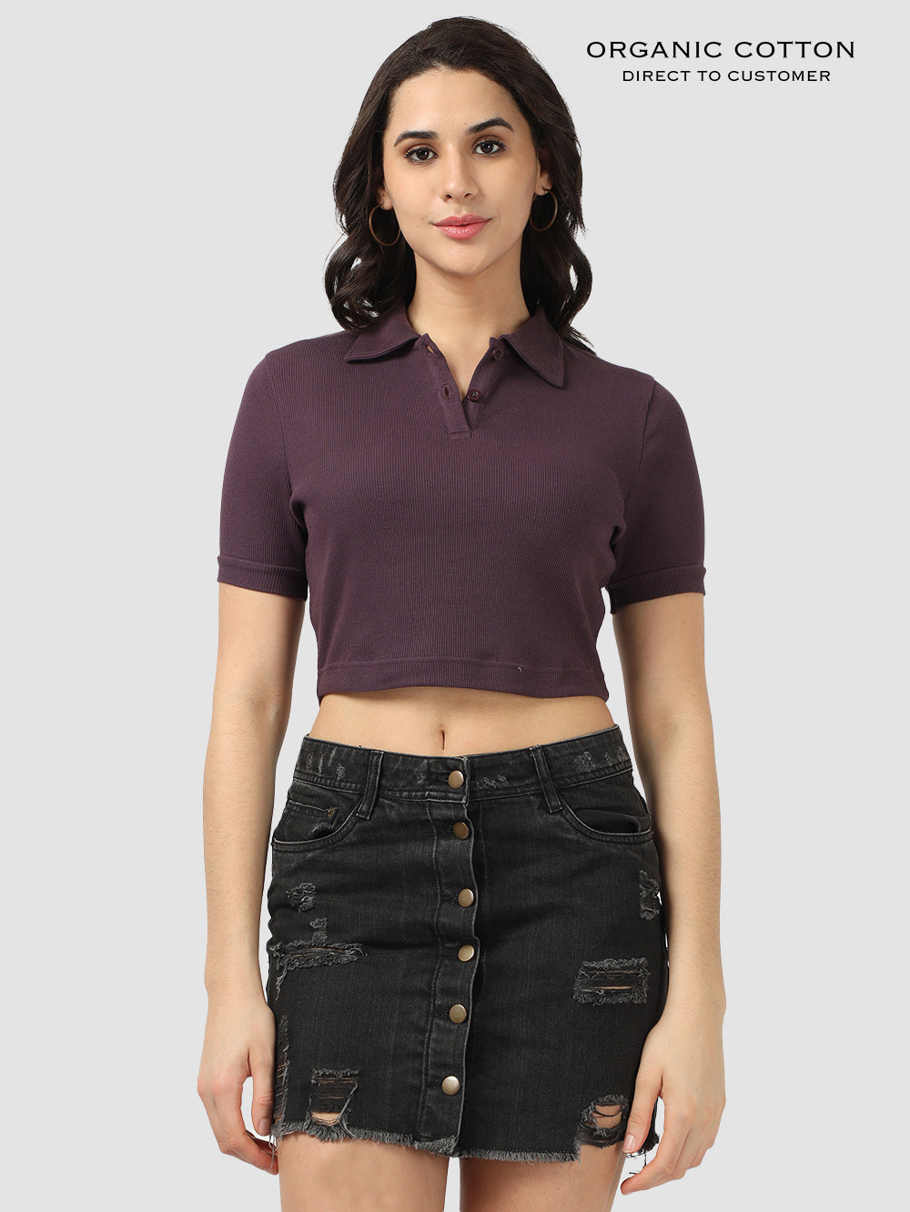 Organic Cotton Women's Crop Tee