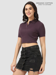 Organic Cotton Womens Crop Tee