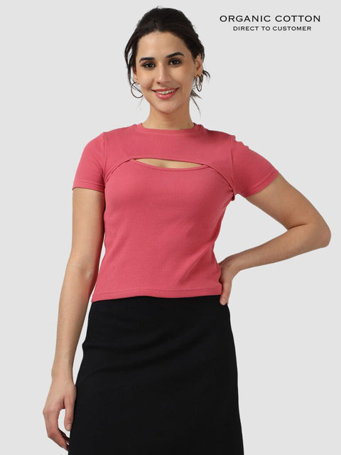 Organic Cotton Women’s Tee - Slate Rose