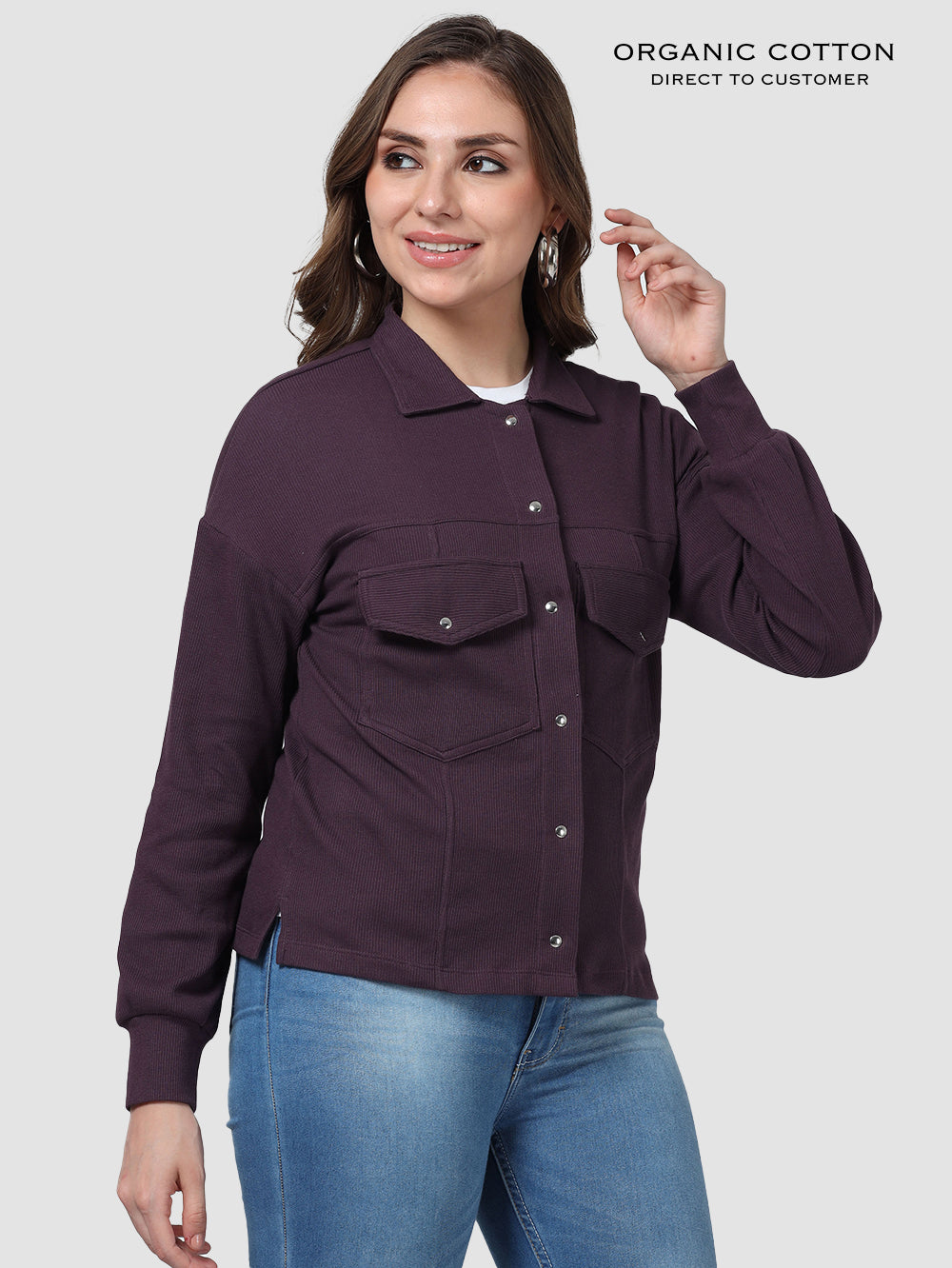 Organic Cotton Womens Over-Shirt