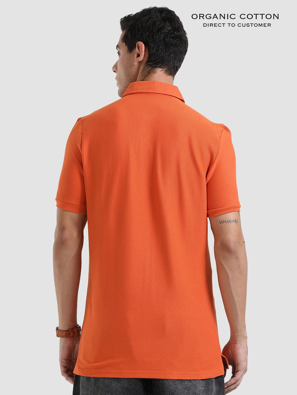 Organic Cotton Mens Ottoman Polo T-Shirt