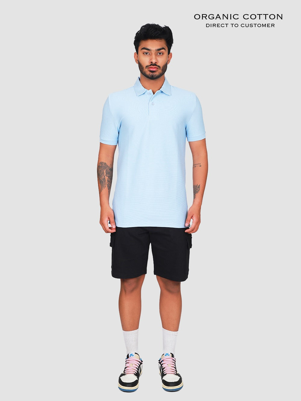 Organic Cotton Mens Ottoman Polo T-Shirt