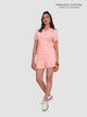 Salmon Organic Cotton V-Neck Button-Up Co-Ord Set