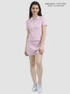 Fragant Lilac Organic Cotton Button-Up Rib Shorts Set