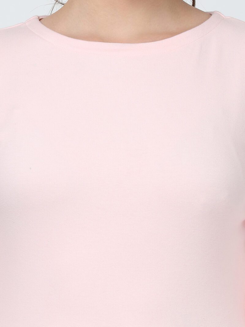 Light Pink Organic Cotton Pleated Elegance Dress