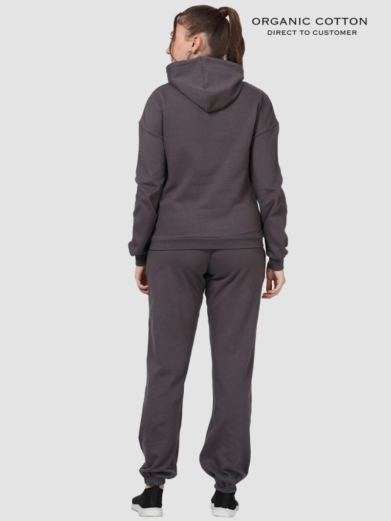 Dark Grey Cozy Flex Organic Cotton Hoodie & Jogger Set