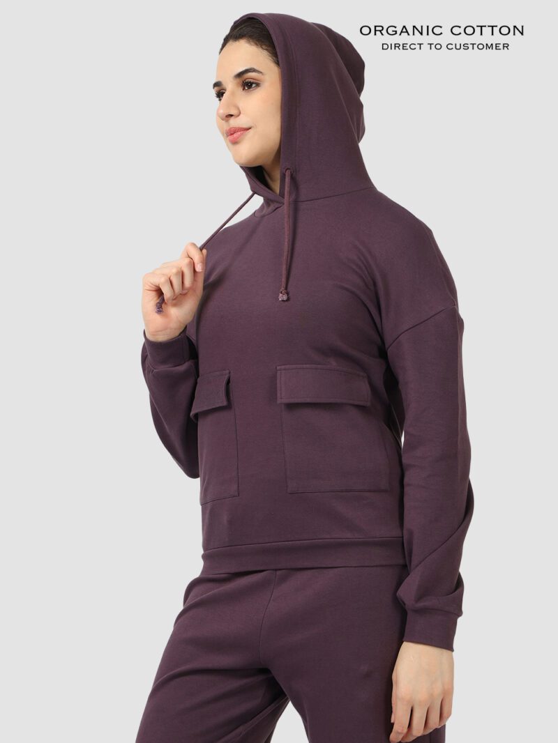 Wine Cozy Flex Organic Cotton Hoodie & Jogger Set