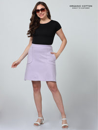 orchid petal Organic Cotton Women’s Chic Semi-Formal Skirt