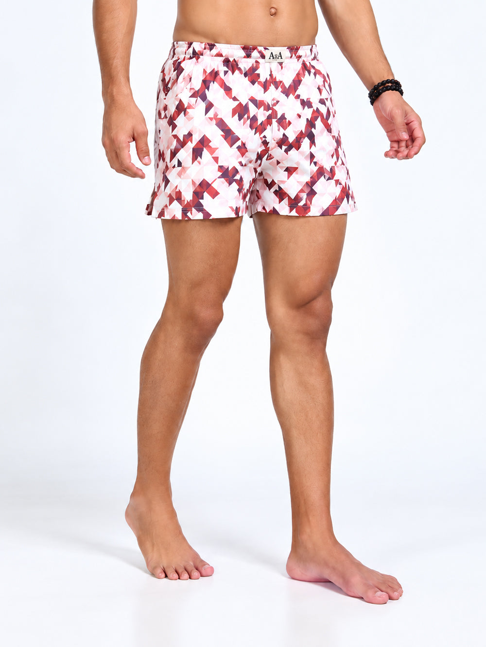 Organic Cotton Short Boxer for Mens - Pack of 3 (Navy, Blueish Grey, PO9-White)