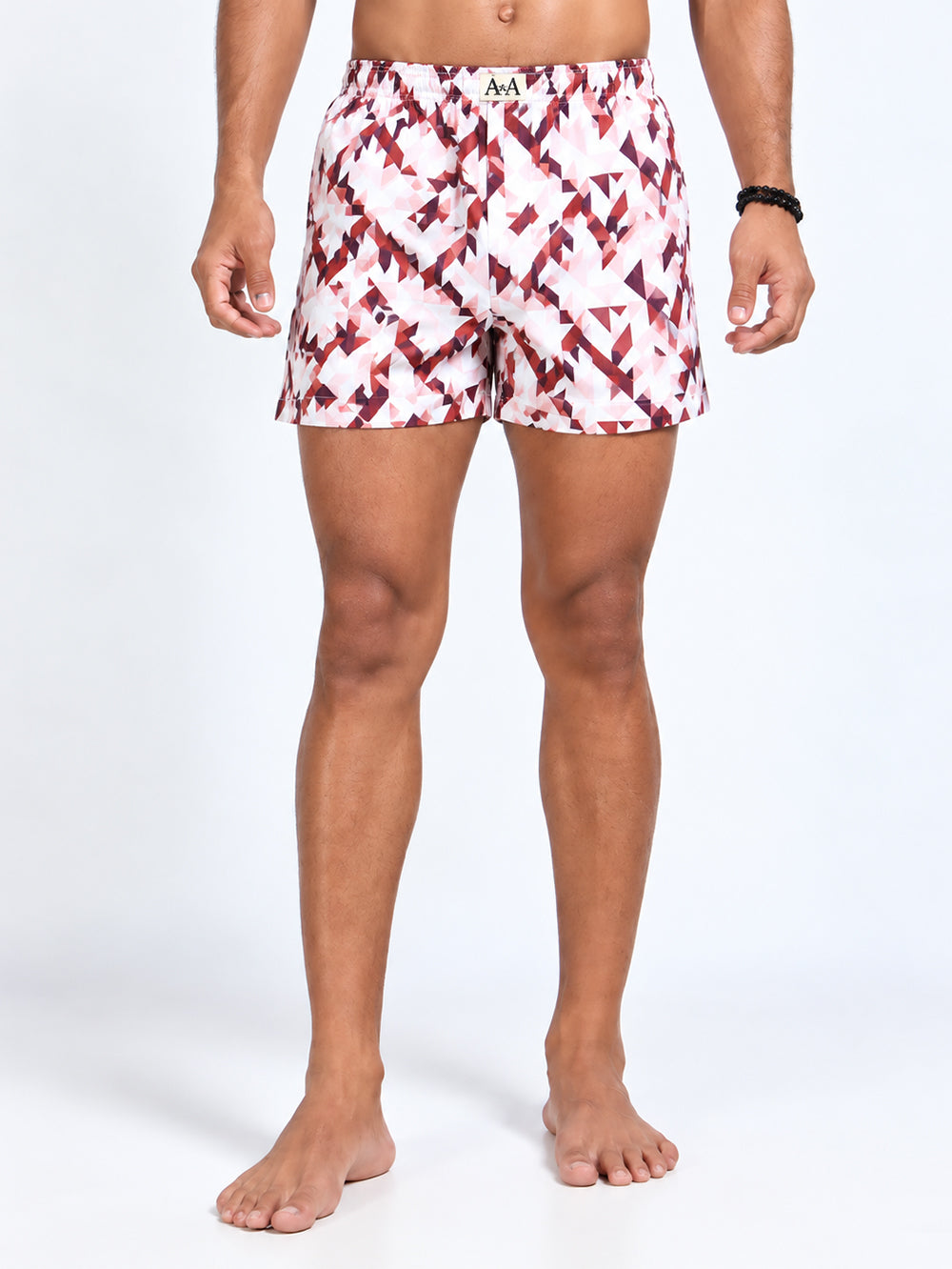 Organic Cotton Short Boxer for Mens - Pack of 3 (Navy, Blueish Grey, PO9-White)