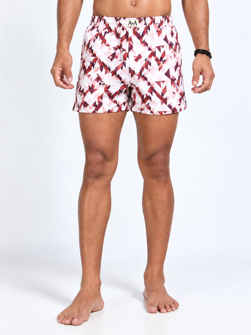 Organic Cotton Short Boxer for Mens - Pack of 3 (Navy, Blueish Grey, PO9-White)