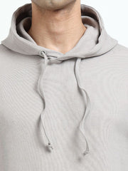 Silver Grey Essential Comfort Organic Cotton Mens Hoodie