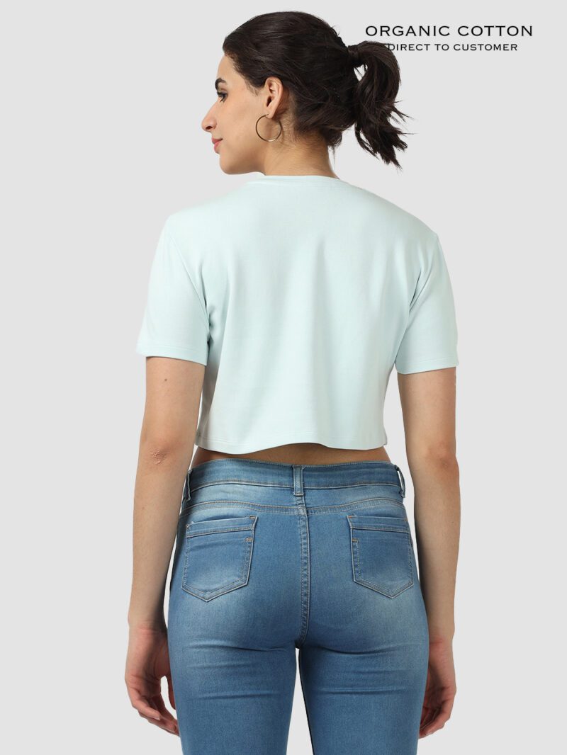 Organic Cotton Womens Crop Tee