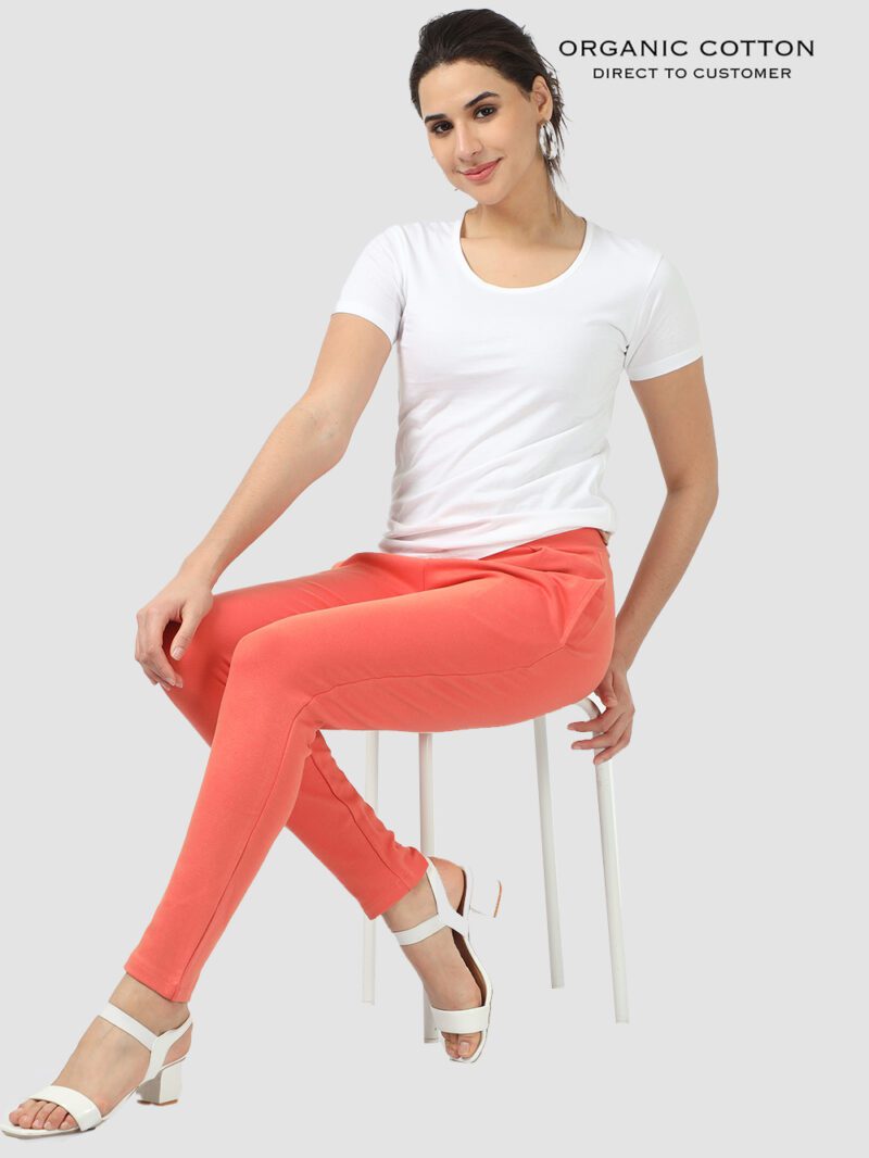 Pleated Elegance Organic Cotton Formal Pants