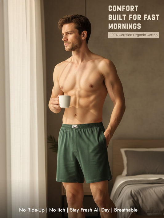 Organic Cotton Regular Boxer for Mens - Pack of 3