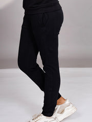 Organic Cotton Womens Jogger - Black