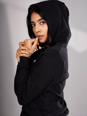 Salaam Soldier Organic Cotton Womens Hoodie - Black