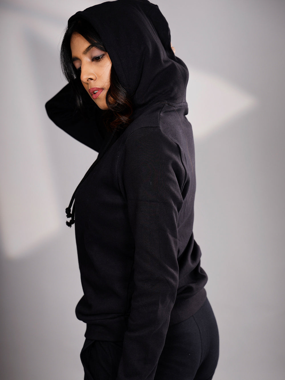 Salaam Soldier Organic Cotton Womens Hoodie - Black