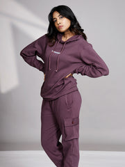 Salaam Soldier Organic Cotton Womens Hoodie - Wine