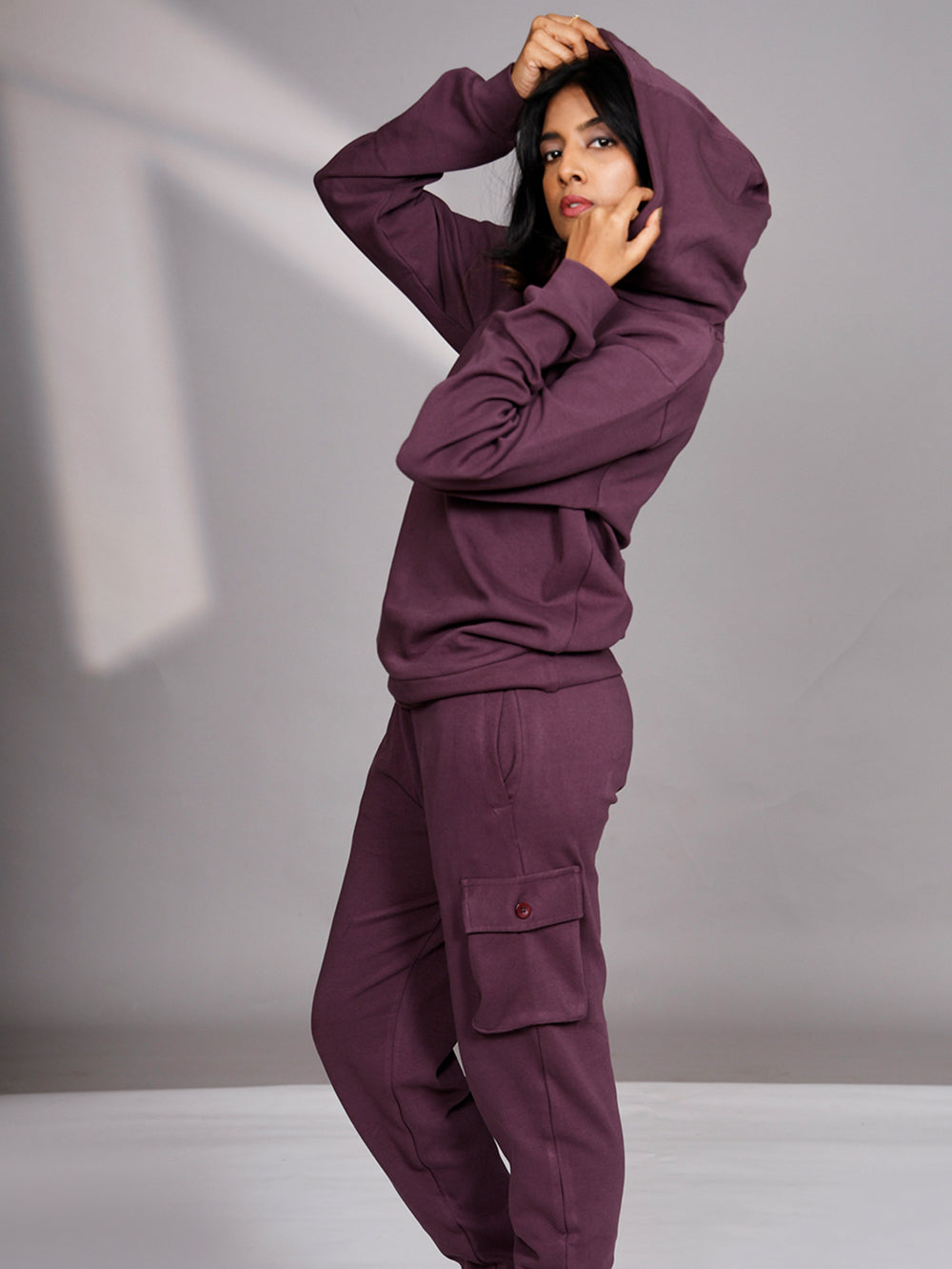 Organic Cotton Womens Jogger - Wine