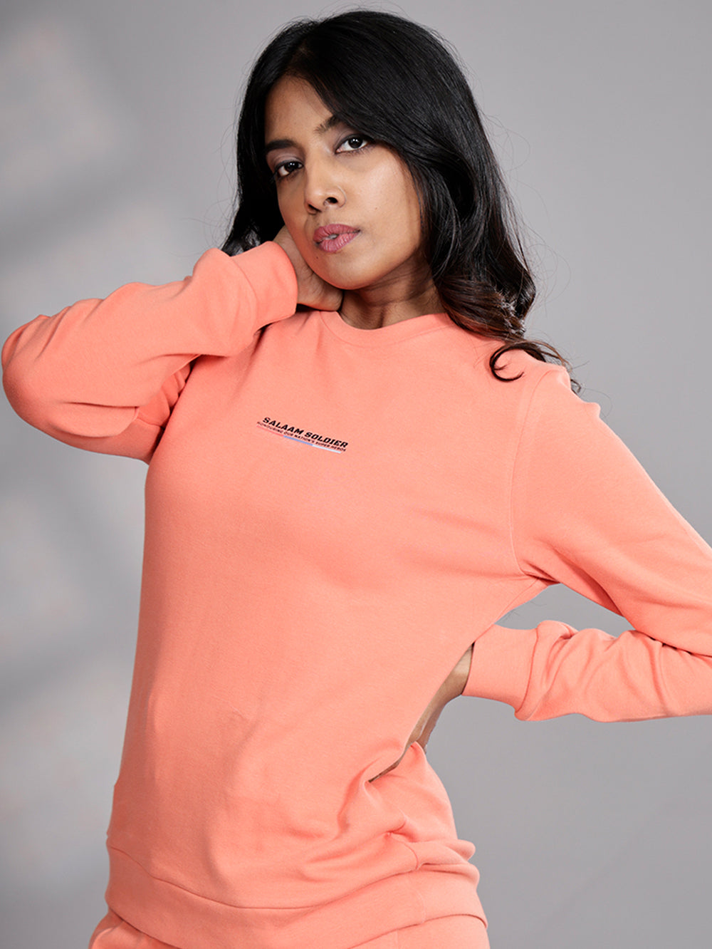 Salaam Soldier Organic Cotton Womens Pull Over - Flamingo